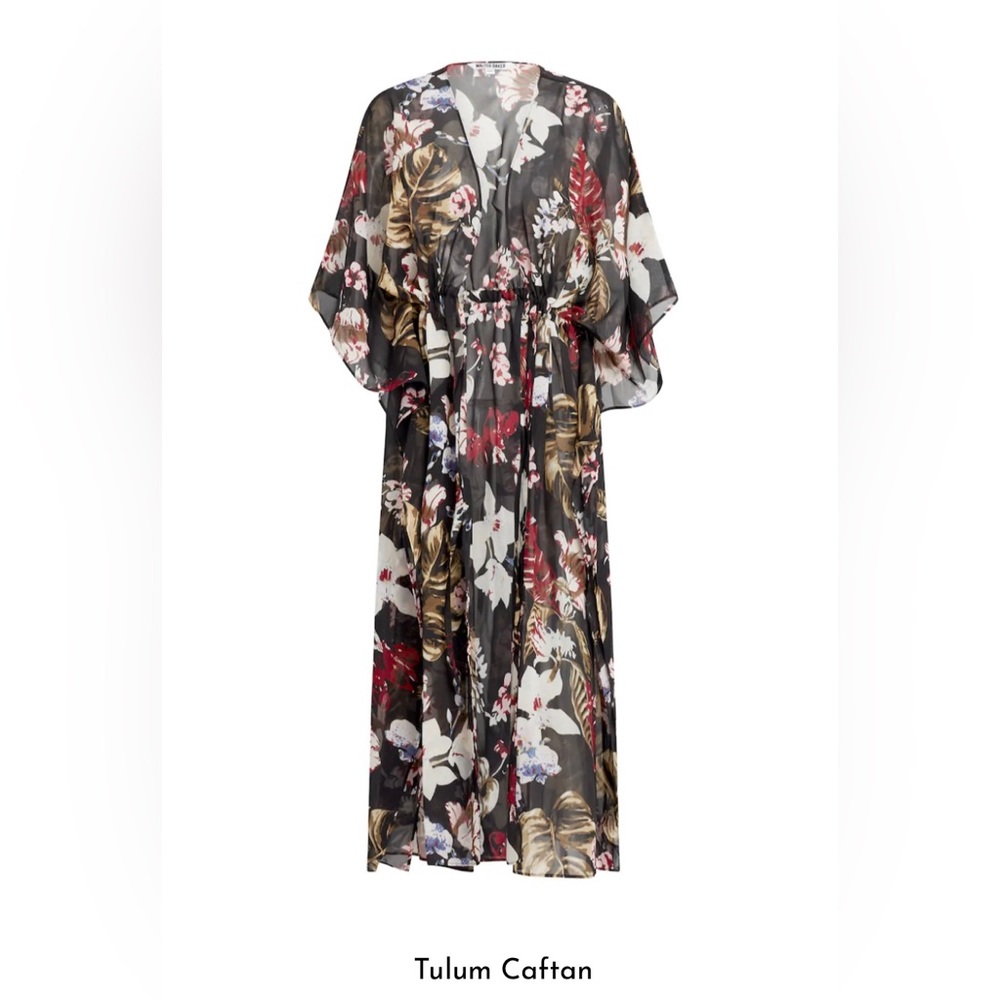 Walter Baker Tulum Caftan Tropical Print